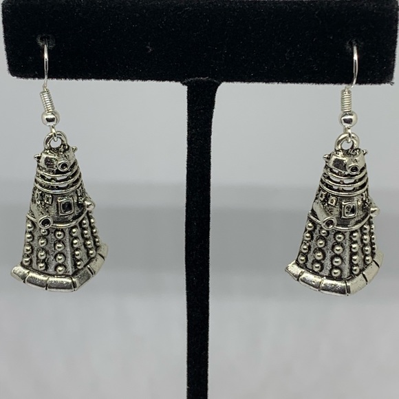 Alloy Robot Earrings - Picture 2 of 4